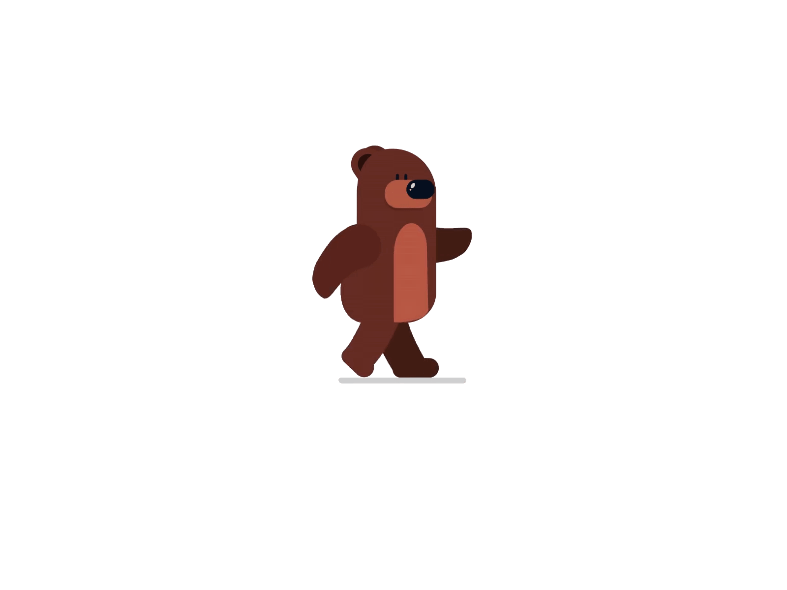bear walking